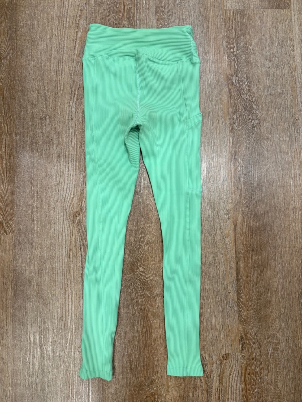 Year Of Ours Mint Green Ribbed Lace-Up Activewear Set - Size XS - Picture 4 of 9